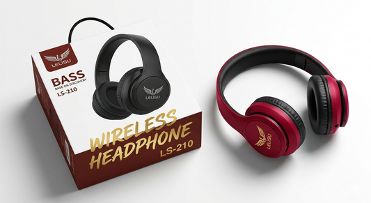 Lelisu LS-210 Wireless Headphones | Deep Bass, Noise-Canceling & Long Battery Life