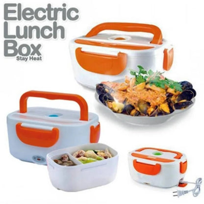 Portable Electric Heating Lunch Box with Leak-Proof Design & Soup Tray Hot meals anytime, any