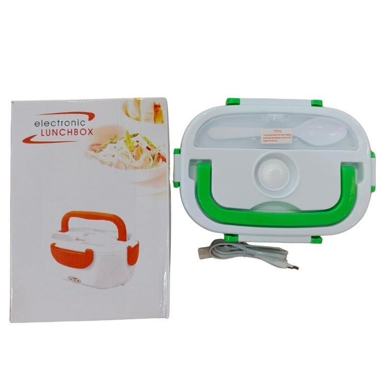 Portable Electric Heating Lunch Box with Leak-Proof Design & Soup Tray Hot meals anytime, any