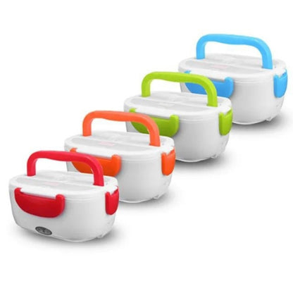 Portable Electric Heating Lunch Box with Leak-Proof Design & Soup Tray Hot meals anytime, any