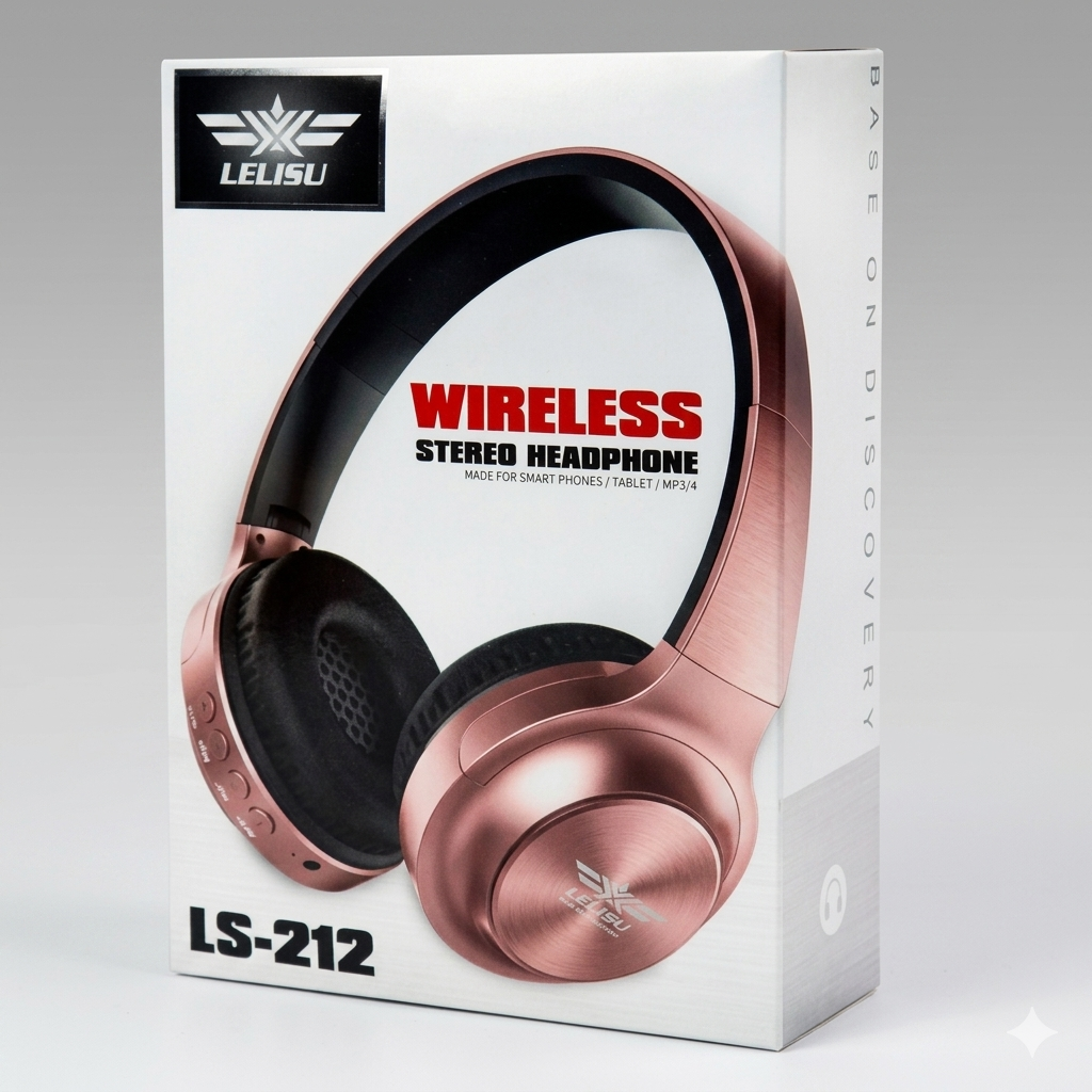 Lelisu LS-212 Wireless Stereo Headphones | Bluetooth Headset for Smartphones, Tablets & MP3/MP4