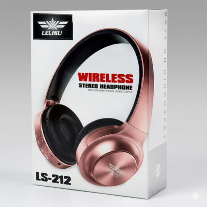Lelisu LS-212 Wireless Stereo Headphones | Bluetooth Headset for Smartphones, Tablets & MP3/MP4