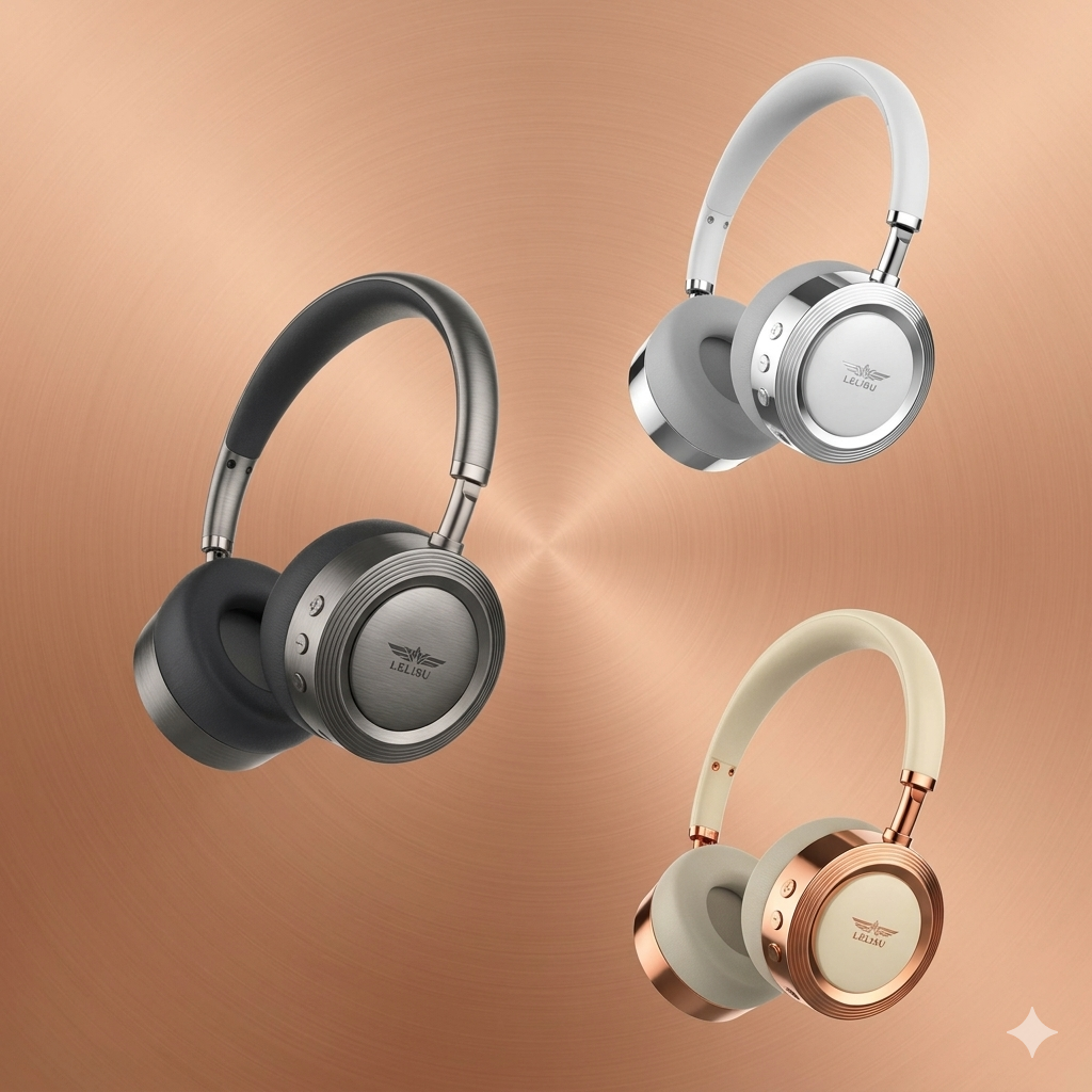 Lelisu LS-253 Wireless Headphones | Bluetooth Over-Ear Headset with Type-C Charging