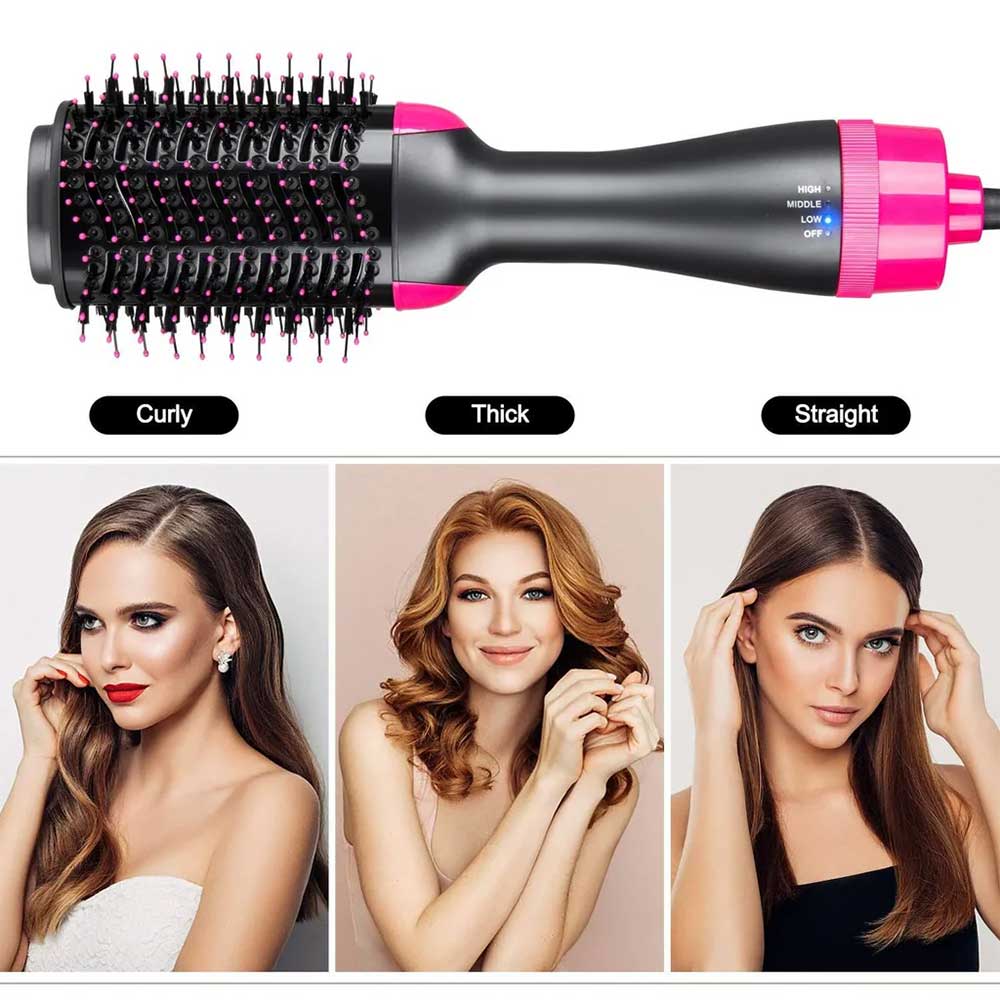 Hot Air Brush 3-in-1 Hair Dryer & Styler | Anti-Frizz Volumizing Tool